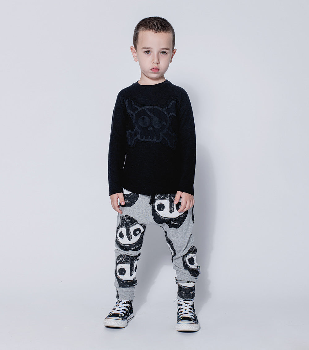 Kid | The Warriors Light Baggy Pants | Heather Grey