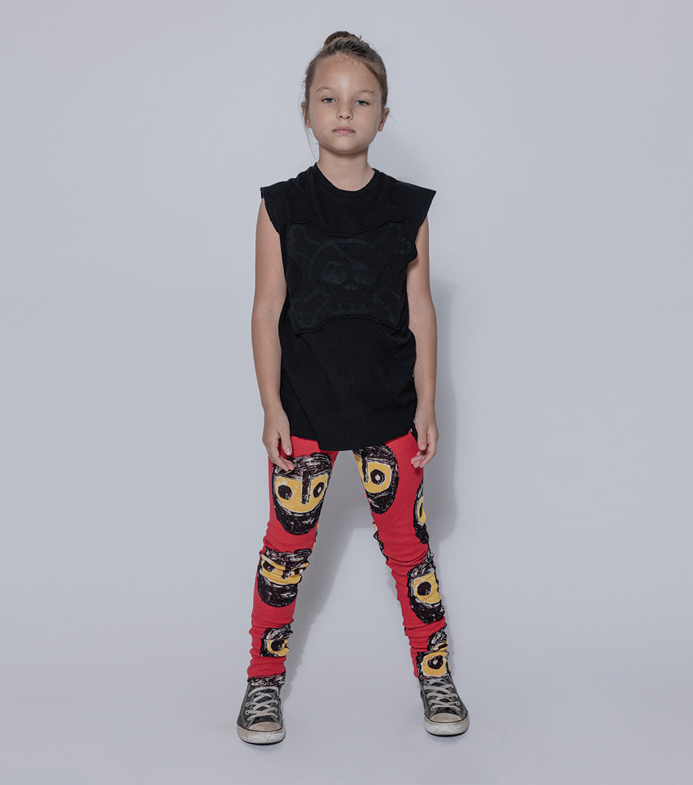 Kid | The Warriors Leggings | Red