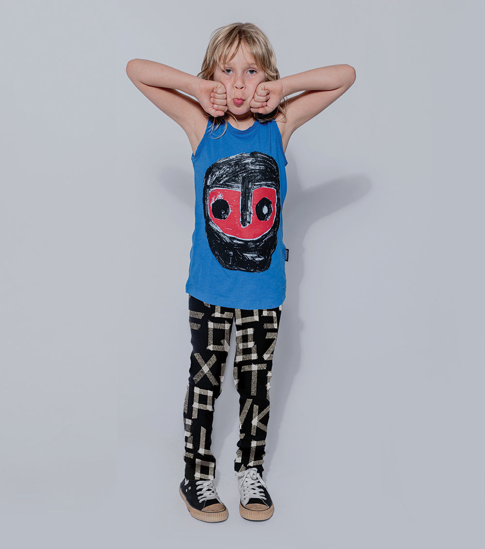 Kid | Masking Tape Leggings | Black