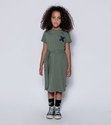 Kid | T-Shirt Dress | Olive
