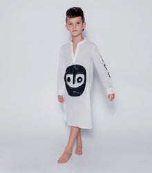 Kid | The Warrior Voile Kaftan | White