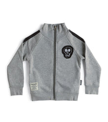 Kid | Sporty Zip Training Jacket | Heather Grey