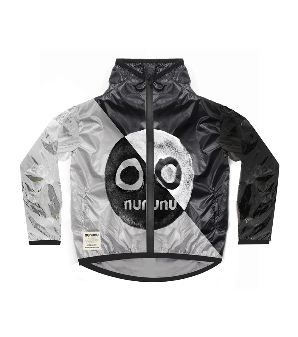 Kid | Nununu Smile Wind Breaker | Black x Dark Grey