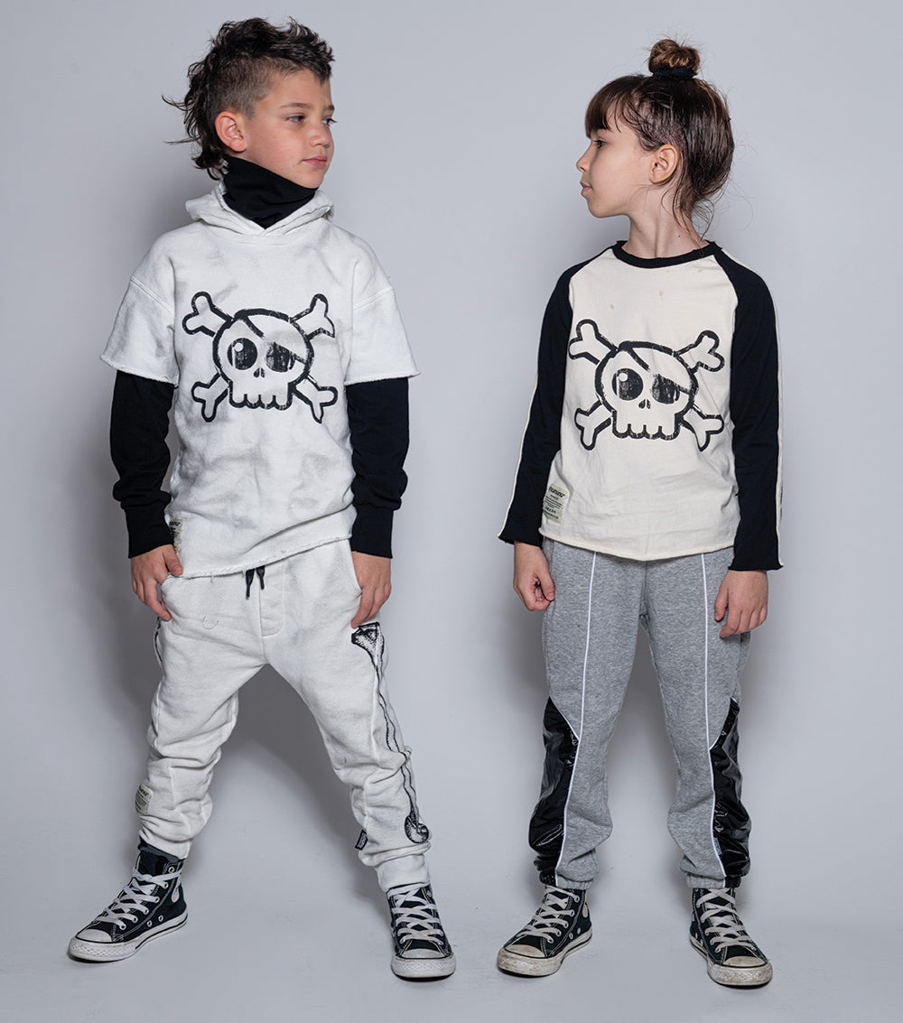 Kid | Side Bone Sweatpants | Dirty White