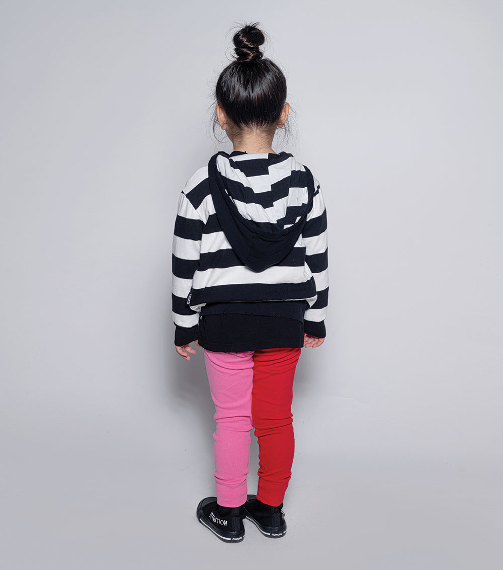 Kid | It Is What It Is Duo Leggings | Hot Pink x Red