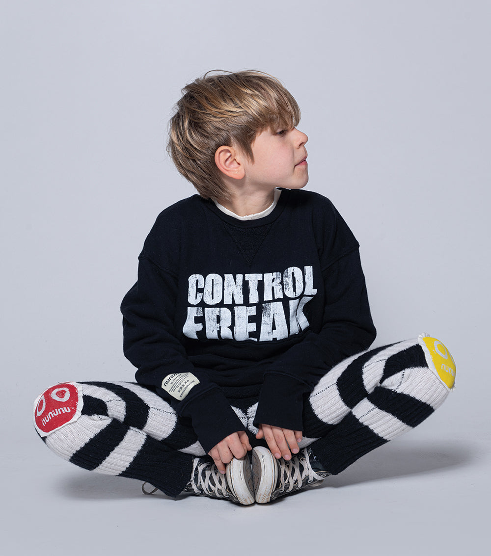 Kid | Nununu Smile Knit Leggings | Stripes