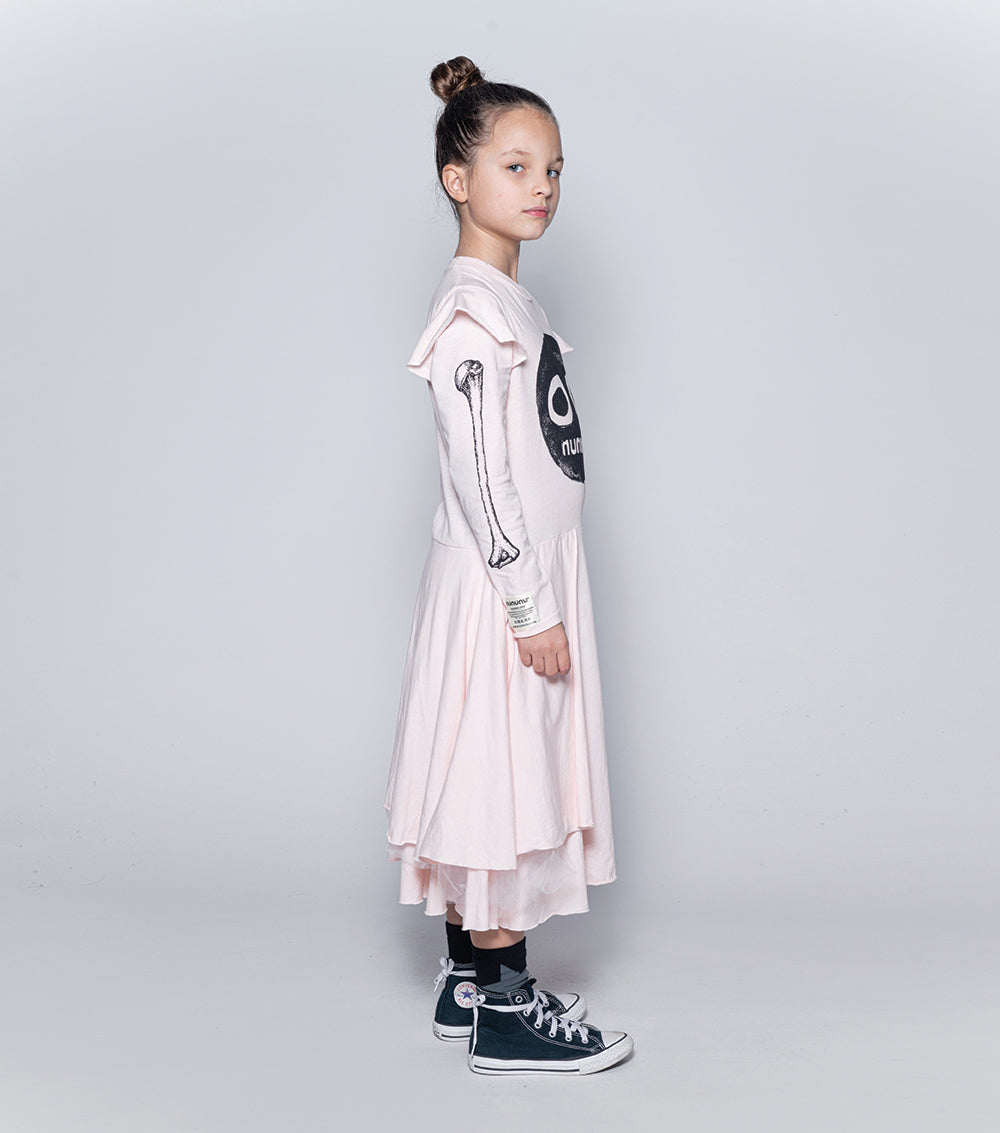 Kid | Nununu Smile Multi Layered Dress | Powder Pink