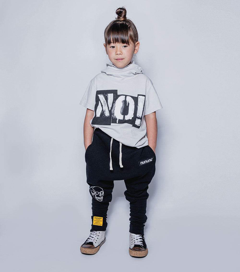 Kid | No! Ninja T-Shirt | Light Grey