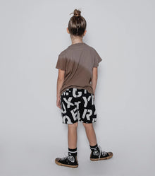 Kid | Gradient Skull T-Shirt | Earth Brown