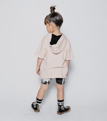 Kid | Fuzzy Skull Hooded Sweatshirt | Nude