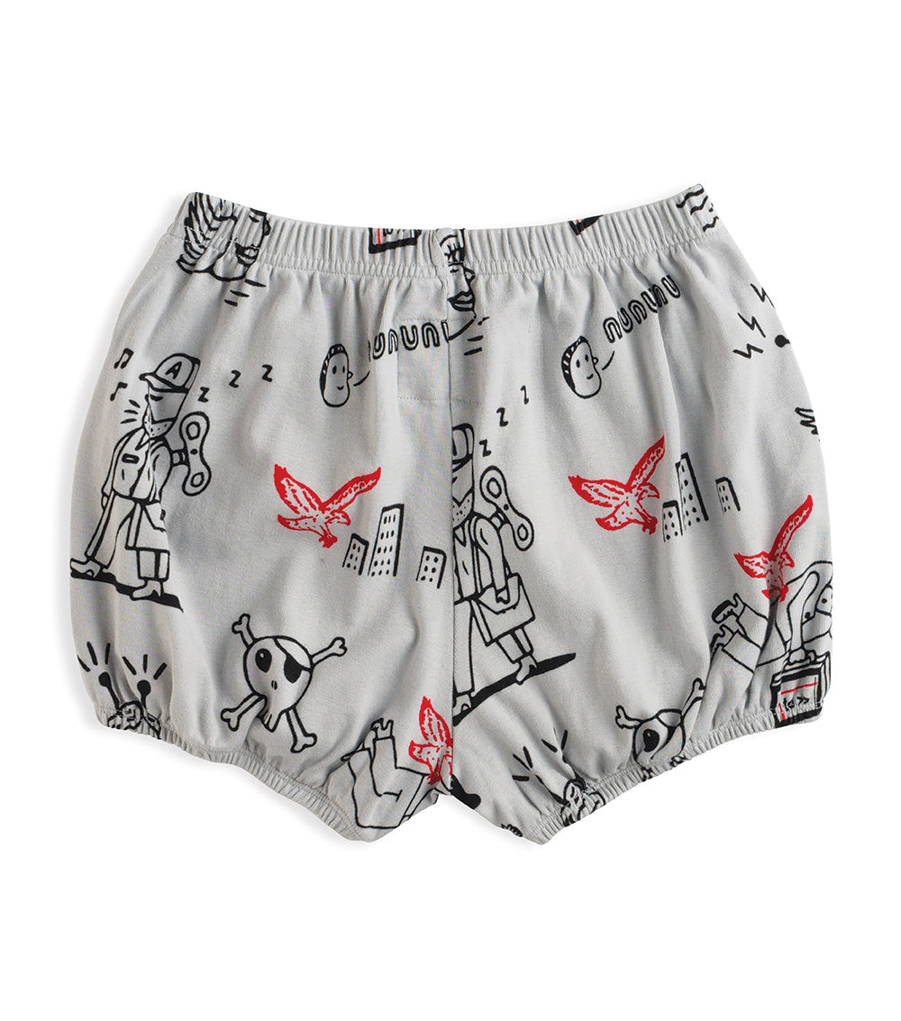 Kid | En Route Yoga Shorts | Ice Grey