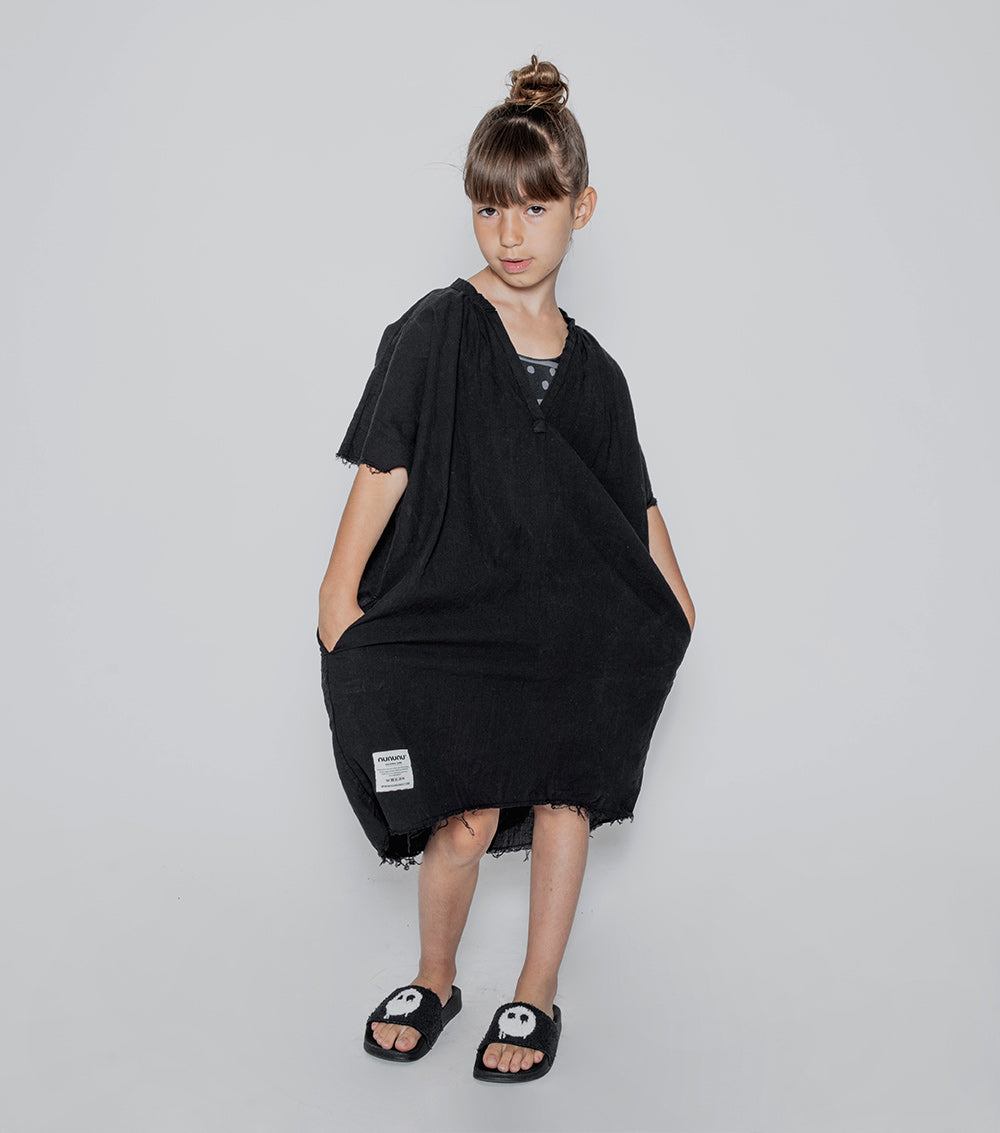 Kid | Summer Kaftan | Black