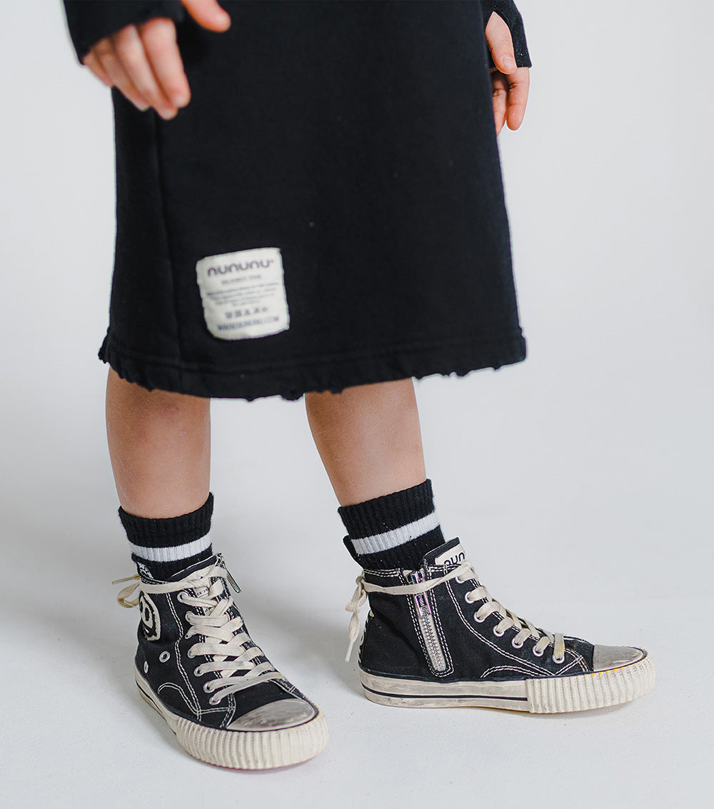 Kid | Nu Hooded Dress | Black