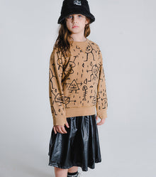 Kid | Flowy Nylon Skirt | Black