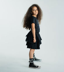 Kid | Layered Snake Dress | Black