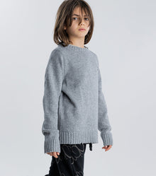 Kid | Frayed Knit | Heather Grey
