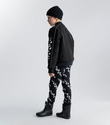 Kid | Stripey Snakes Baggy Pants | Black