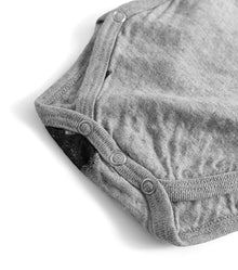 Newborn | Soft Faded Star Envelope Onesie | Heather Grey