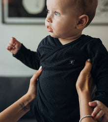 Newborn | Soft Envelope Onesie | Black