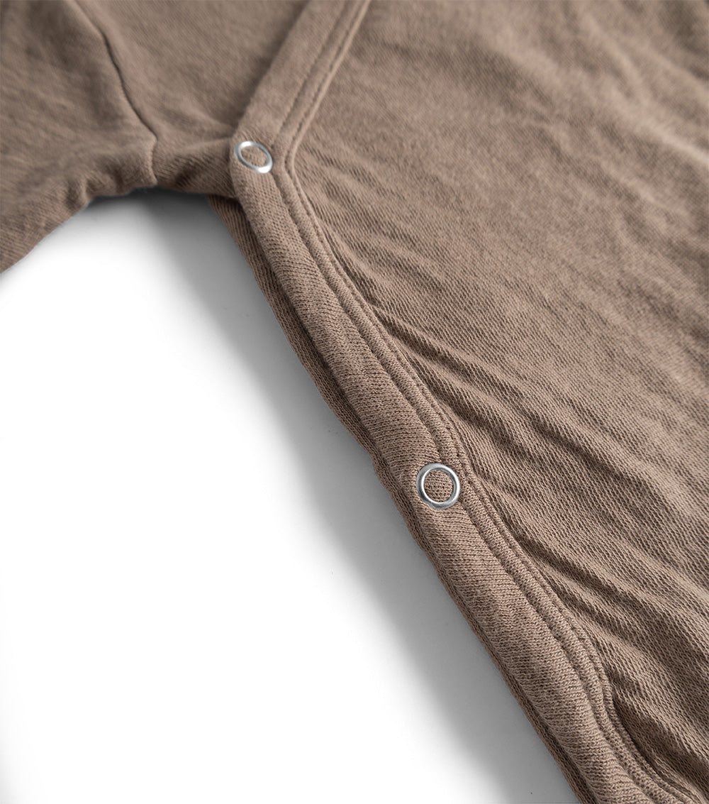 Newborn | Soft Envelope Onesie | Earth Brown
