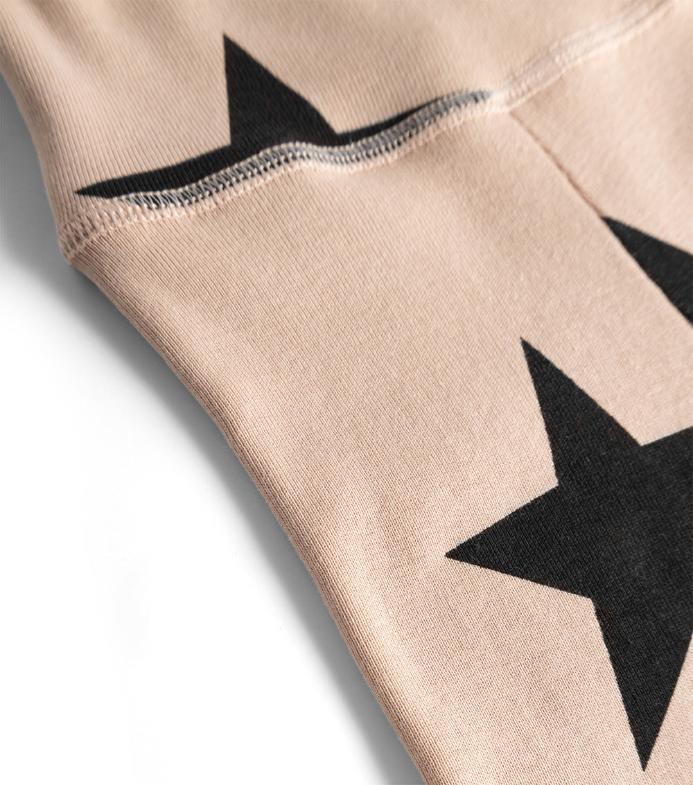 Newborn | Star Footed Leggings | Nude