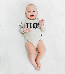 Newborn | No! Inked Onesie | Smokey Natural