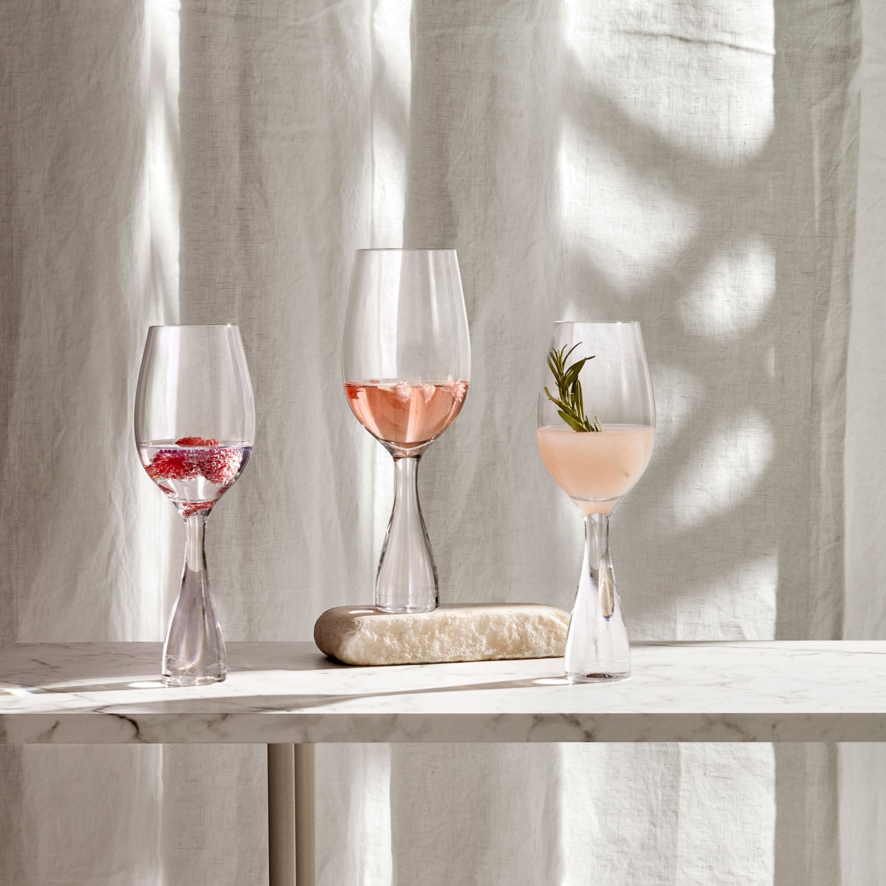 Wine Party White Wine Glasses | Clear Crystal | Set of 2