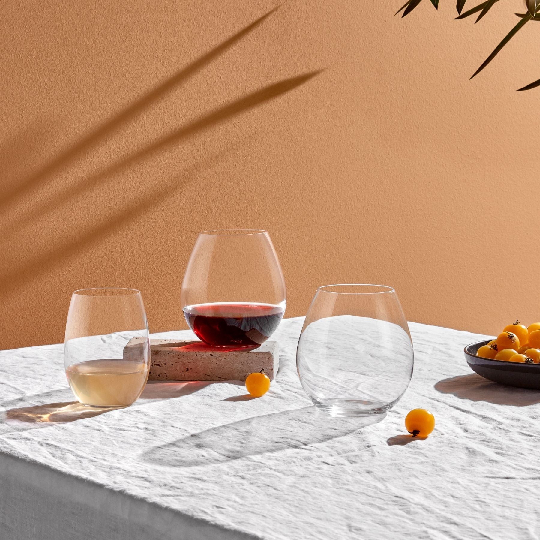 Pure White Wine Glasses | Clear Crystal | Set of 4