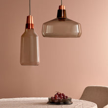 Mono Lamp With Copper Socket Tall | Smoke/Copper