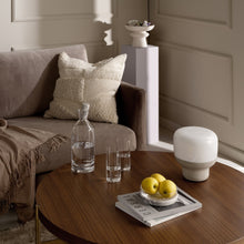 Smooth Lamp With Stone Base | Clear Crystal/Stone