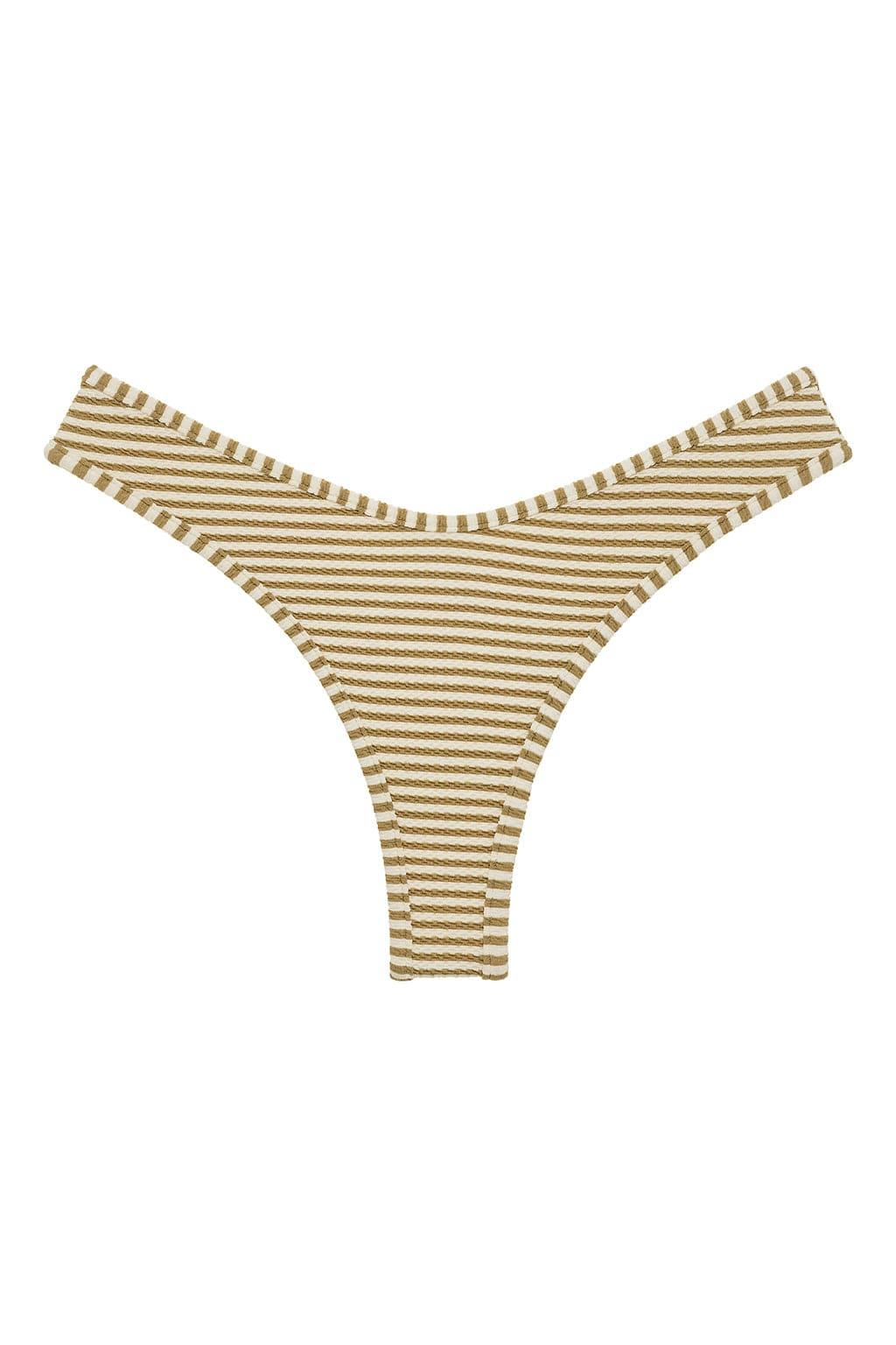 Added Coverage Lulu Bikini Bottom | Neutral Stripe