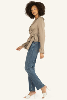 Noelle Blouse | Taupe