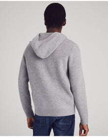 Nomad1942 | Men | Columbus Cashmere Hoodie Jacket | Cement