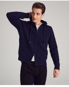 Nomad1942 | Men | Columbus Cashmere Hoodie Jacket | Twilight