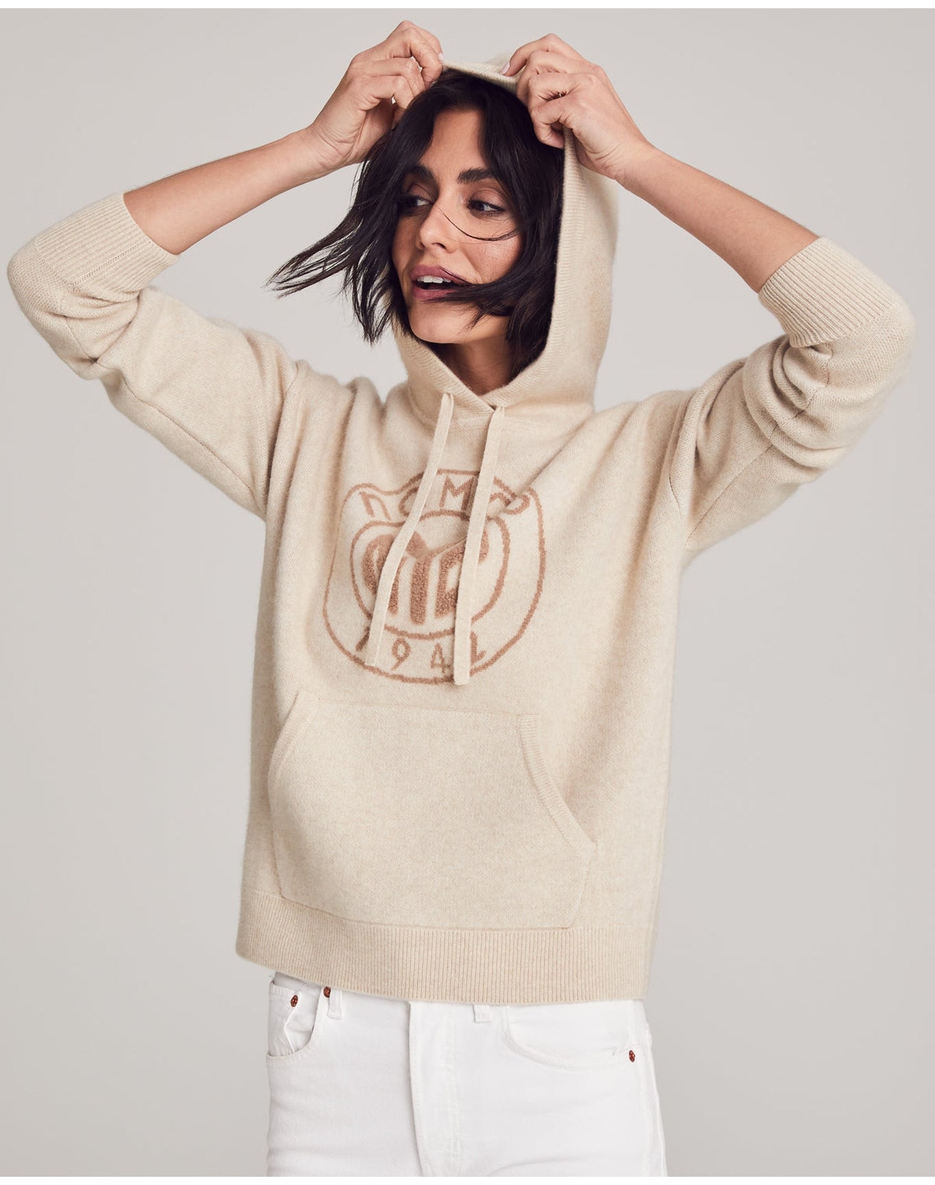 Nomad1942 | Women | Ellis Thick Cashmere Hoodie | Sand