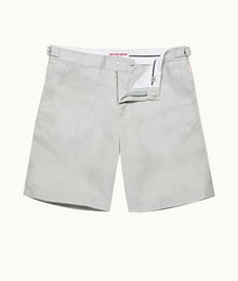 Norwich Linen Tailored Fit Linen Shorts | White Jade