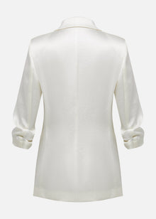 Notched Lapel Blazer | Beige