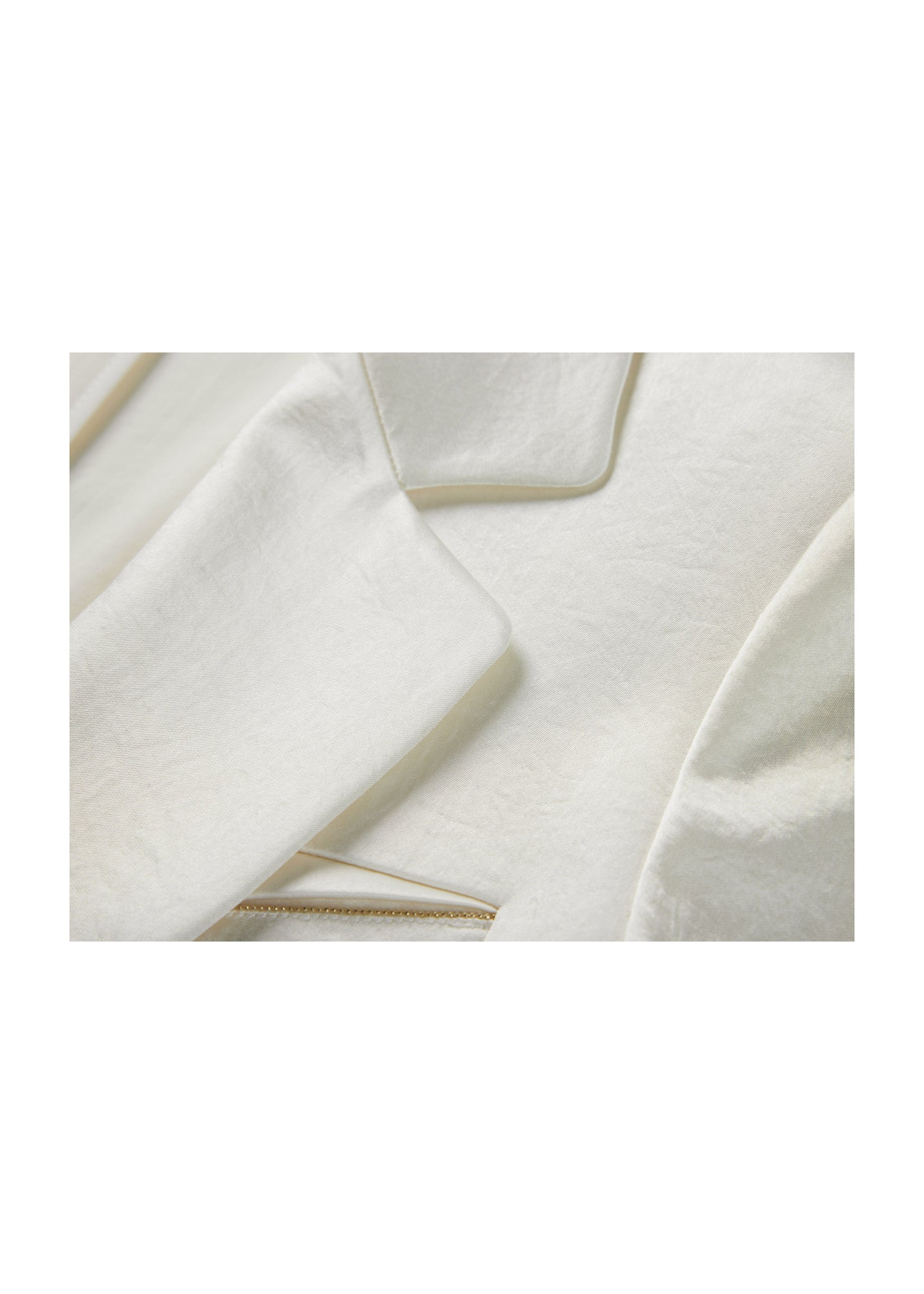 Notched Lapel Blazer | Beige