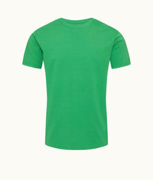 OB Standard Easy Fit Interlock Cotton Jersey T-Shirt | Caddie Green