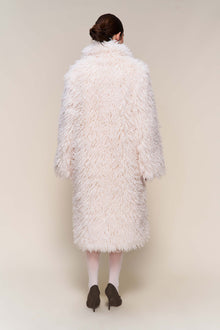 Womens | Puglia Maxi Faux Fur Coat | Ivory
