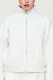 Womens | Mila Zip Up | Ivory