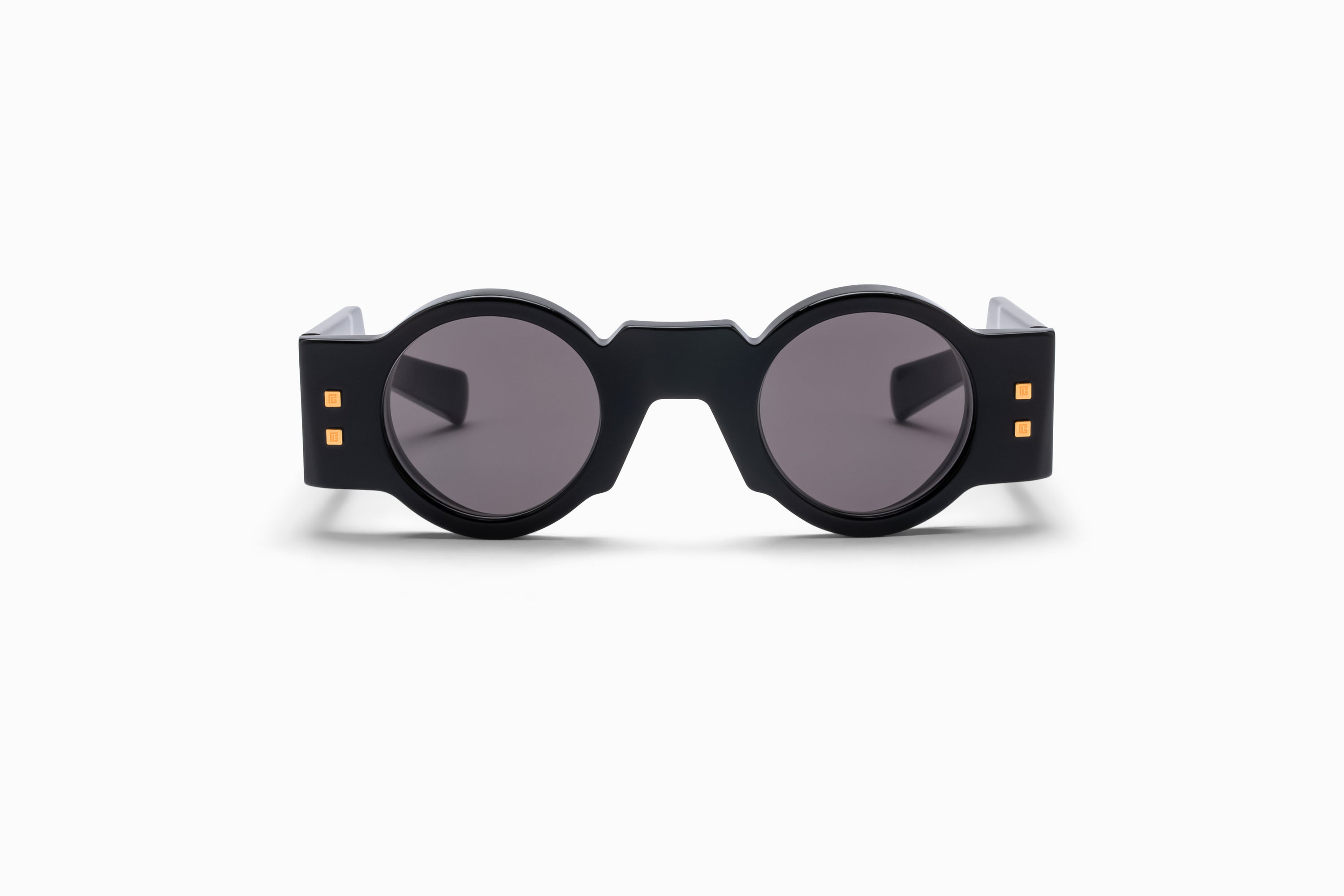 Unisex | Olivier Sunglass | Black - Gold | Dark Grey