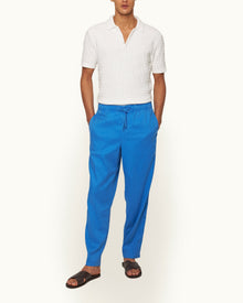 Men | Alex Garment Dye Trouser | Catalina Blue