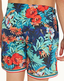 Multi Anemone Mid-Length Swim Shorts | Multicolour