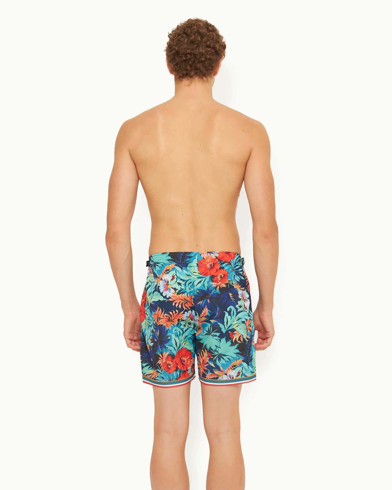 Multi Anemone Mid-Length Swim Shorts | Multicolour