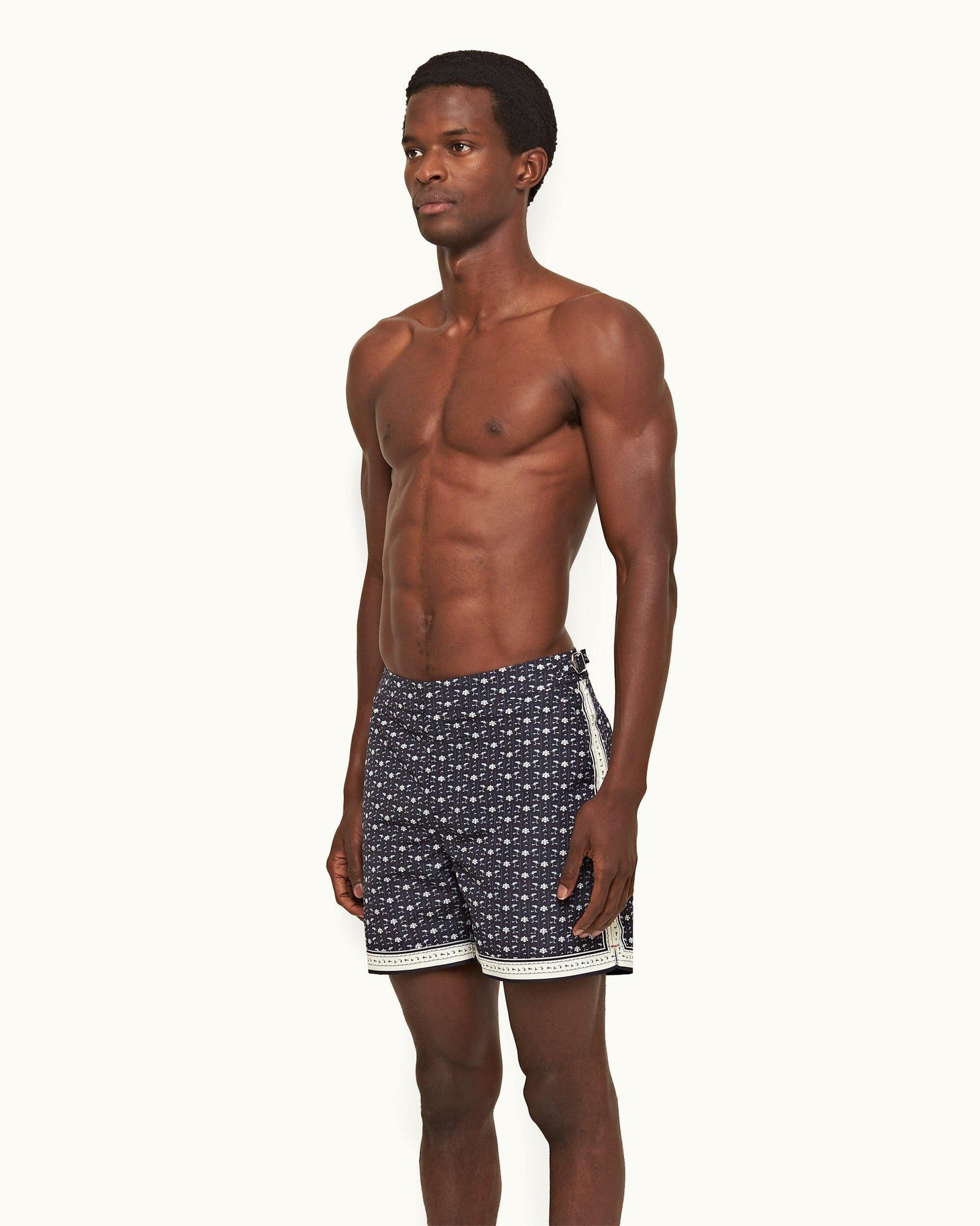 Dark Sapphire/Sea Mist Bandana Mid-Length Swim Shorts | Dark Sapphire/Sea Mist