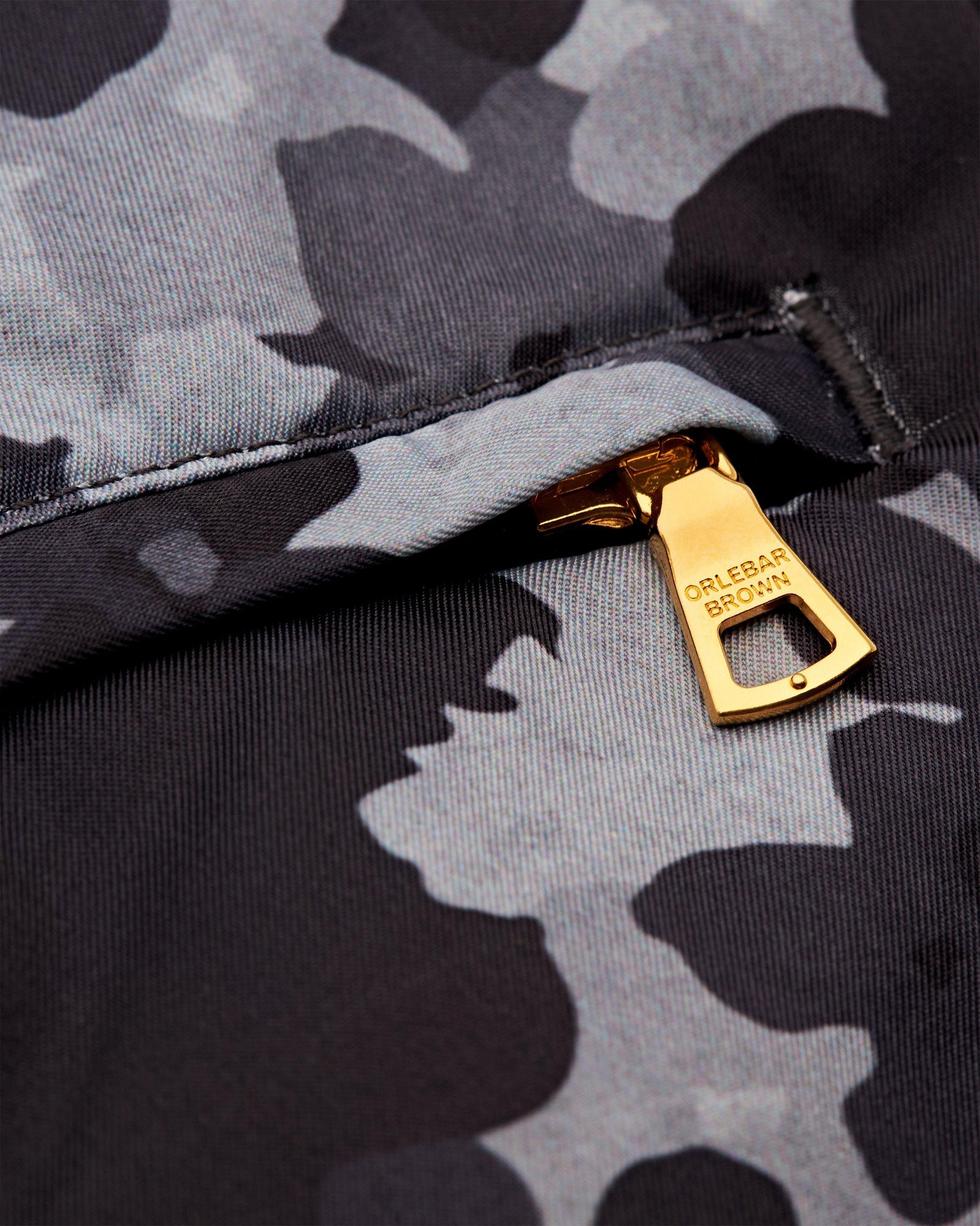 Bulldog Blossom Print Mid-Length Swim Shorts In Piranha Grey | Piranha Grey