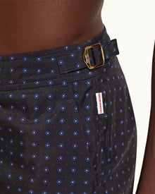 Bulldog Night Iris Cravat Mid-Length Swim Shorts | Night Iris