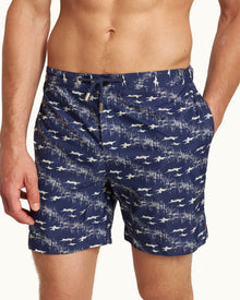 Midnight Navy/Sea Mist Living Dream Mid-Length Swim Shorts | Midnight Navy/Sea Mist