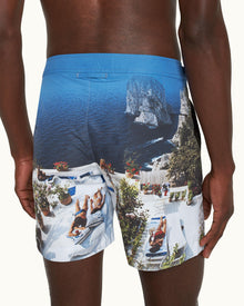 Bulldog Terrace Photographic Print Mid-Length Swim Shorts Woven In France | Terrace